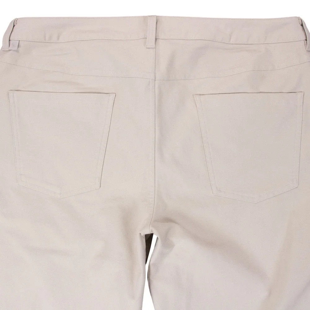 Lululemon ABC Pant Crop Relax Utilitech‎ Mens 36 Beige Khaki LM5AH0S